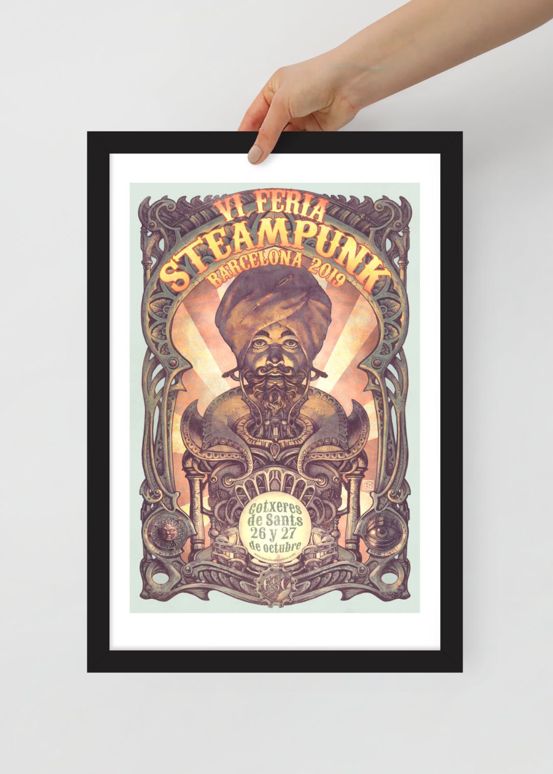 EUROSTEAMCON 2019 — Framed poster