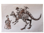 Herr Hotteterre auf seinem mechanischen Känguru (2016) — Originalzeichnung