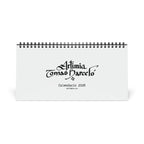 Calendar with 'Artimia Tomas Barcelo' branding on a white background