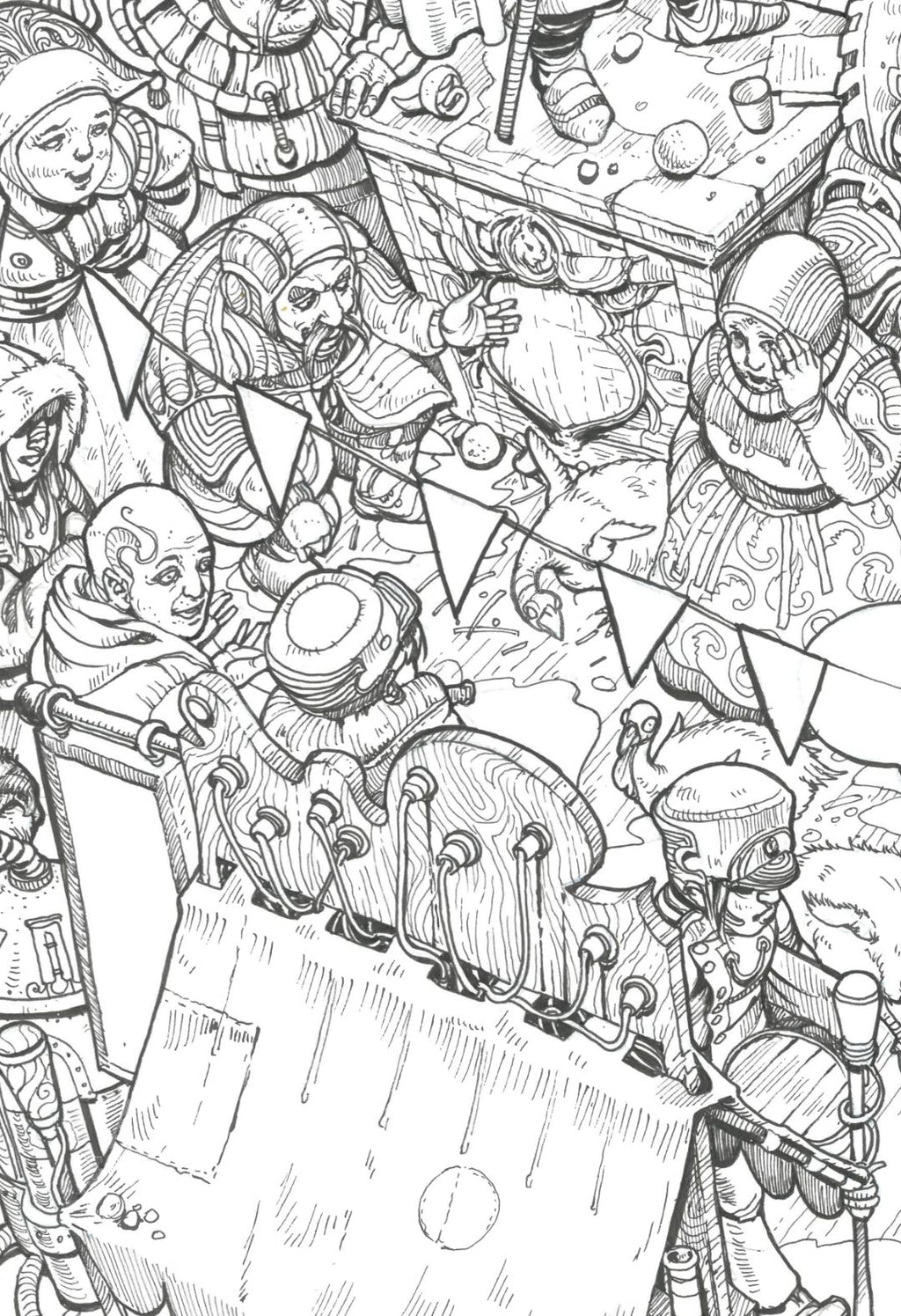 El Caballero del Ocaso IV — dibujo original