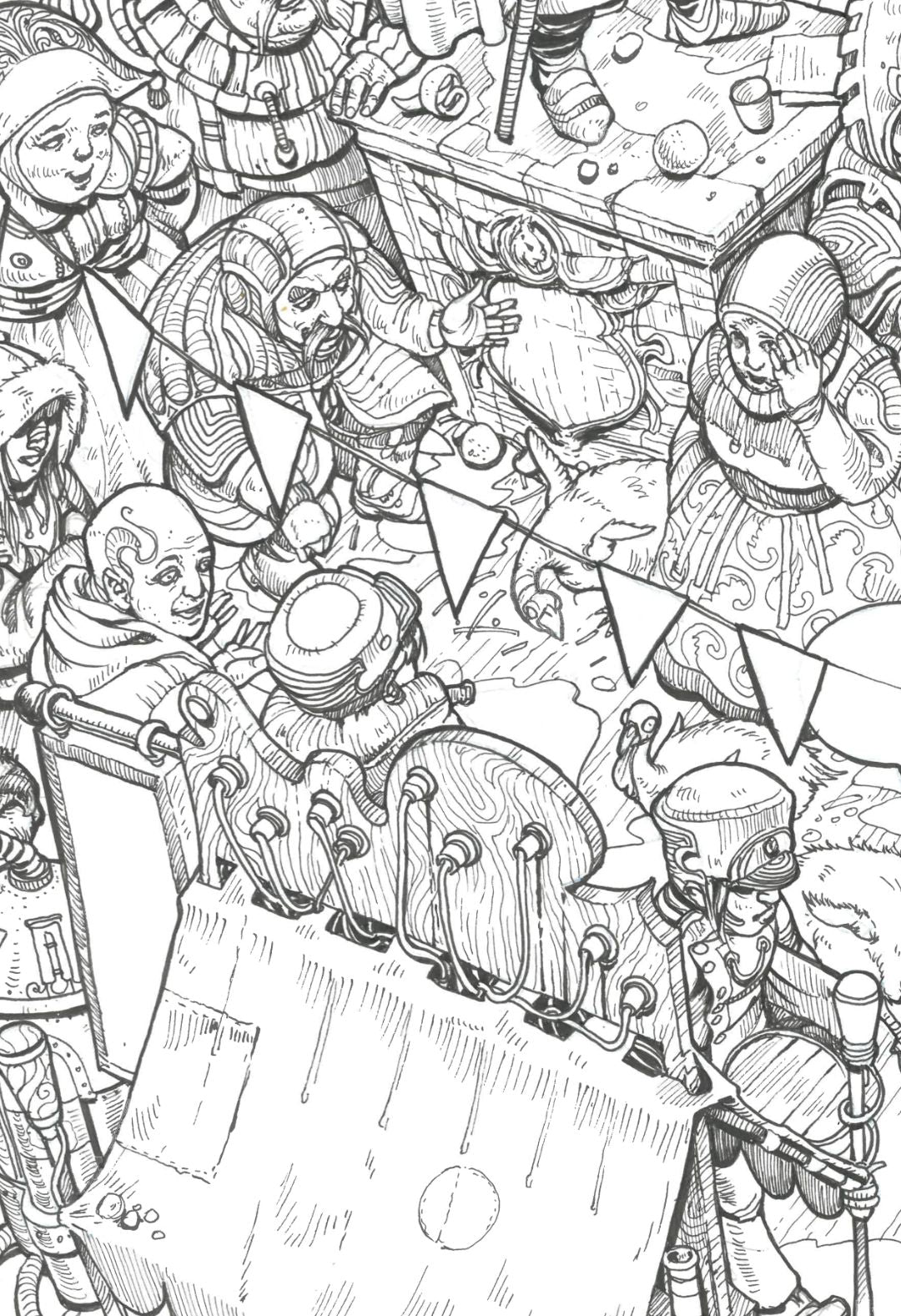 El Caballero del Ocaso IV — dibujo original