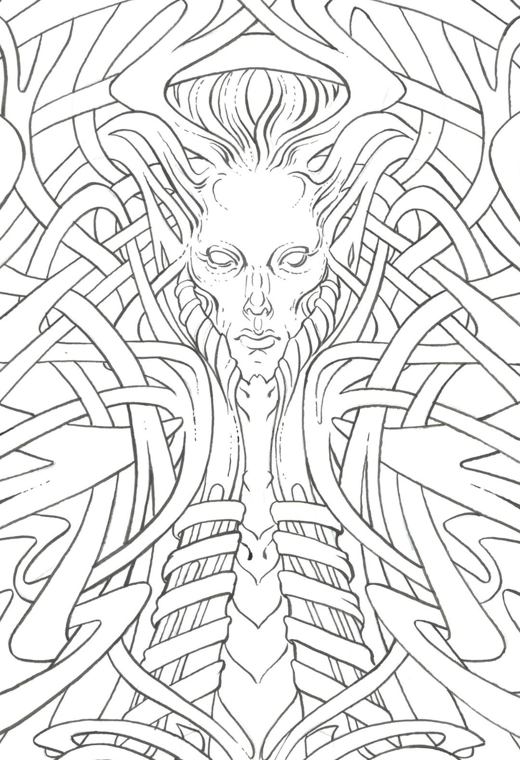 El Caballero del Ocaso I — dibujo original