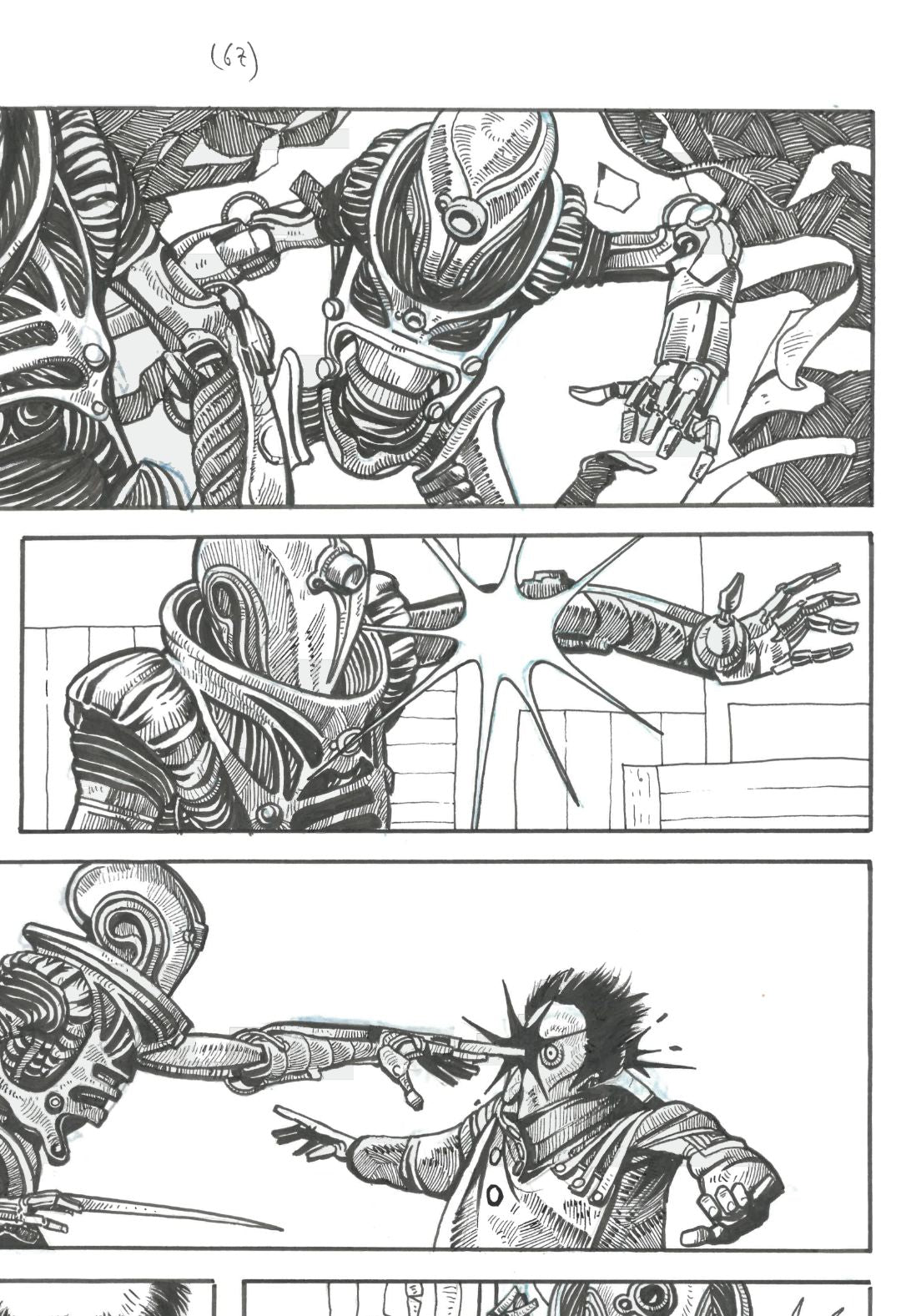 El Caballero del Ocaso VII — dibujo original