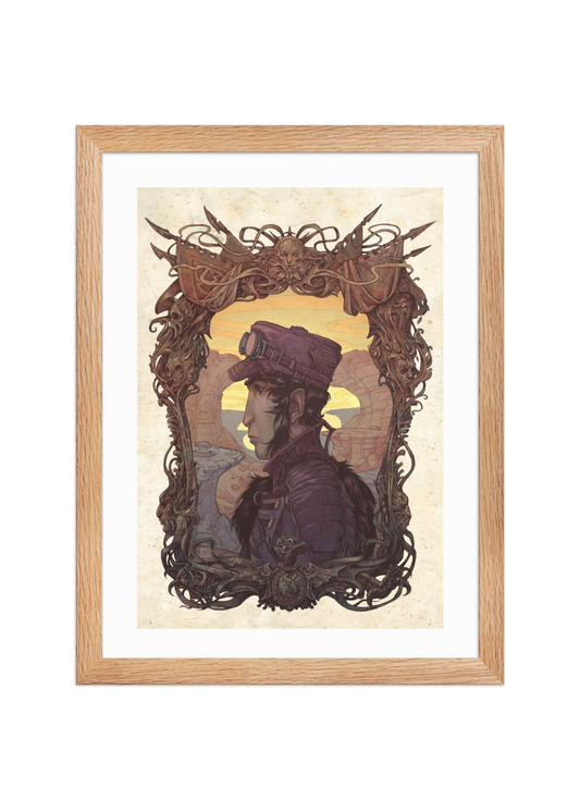 El Caballero del Ocaso — Framed poster