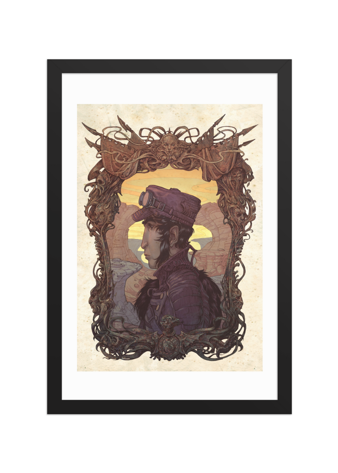 El Caballero del Ocaso II — Póster Enmarcado