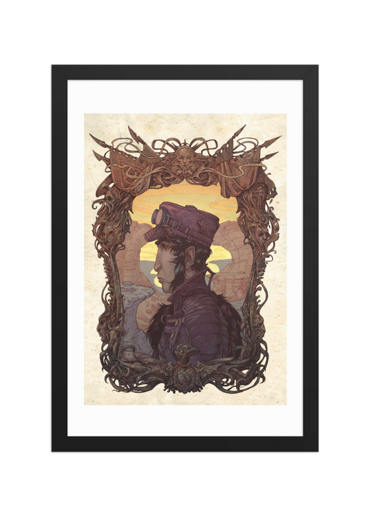 El Caballero del Ocaso II — Framed poster