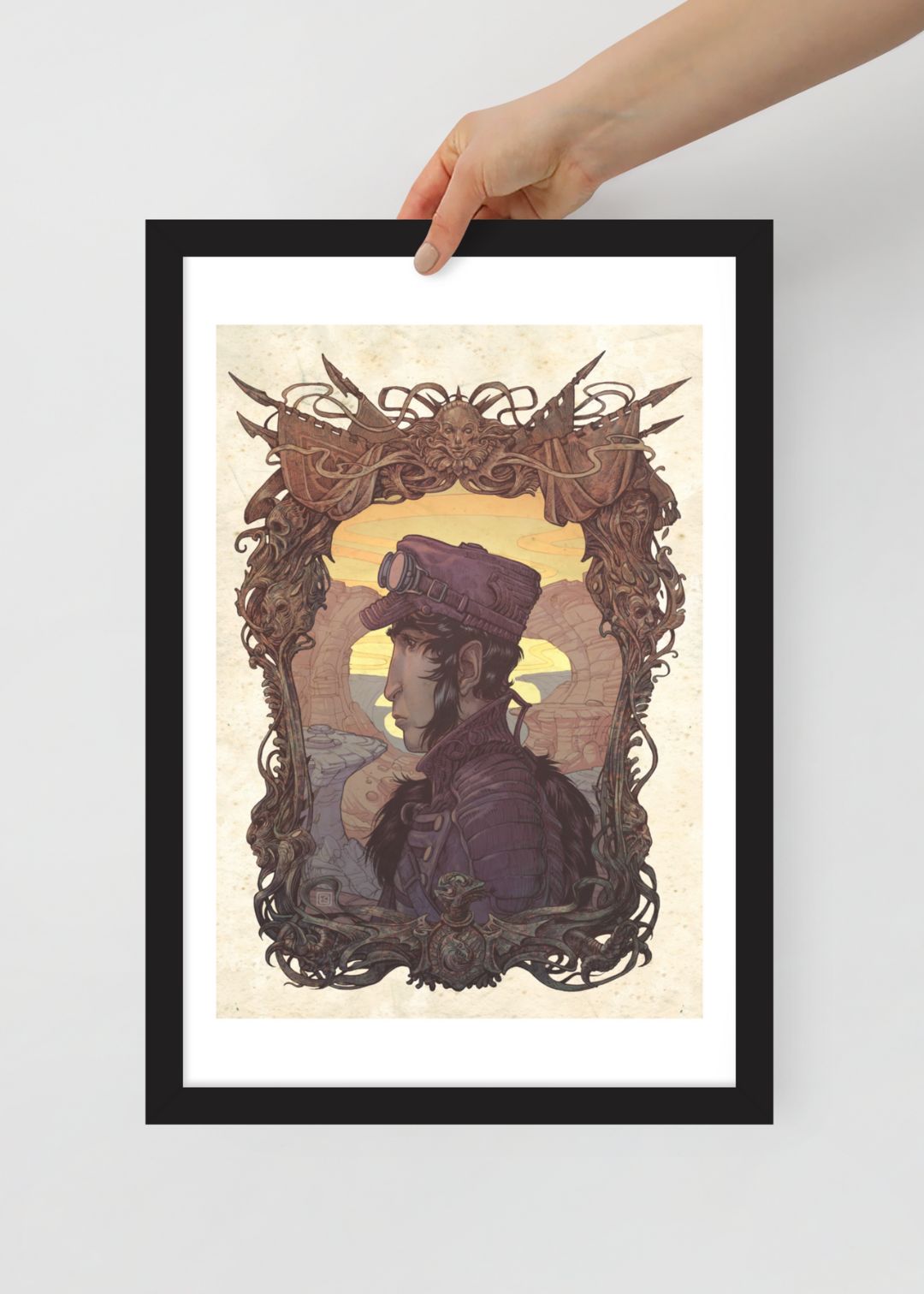 El Caballero del Ocaso II — Póster Enmarcado