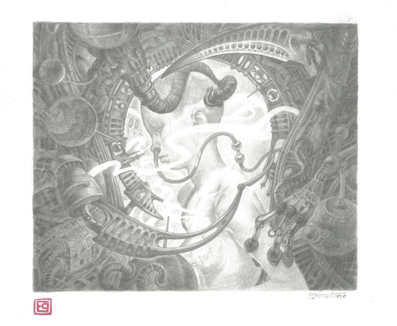Polvo I — dibujo original