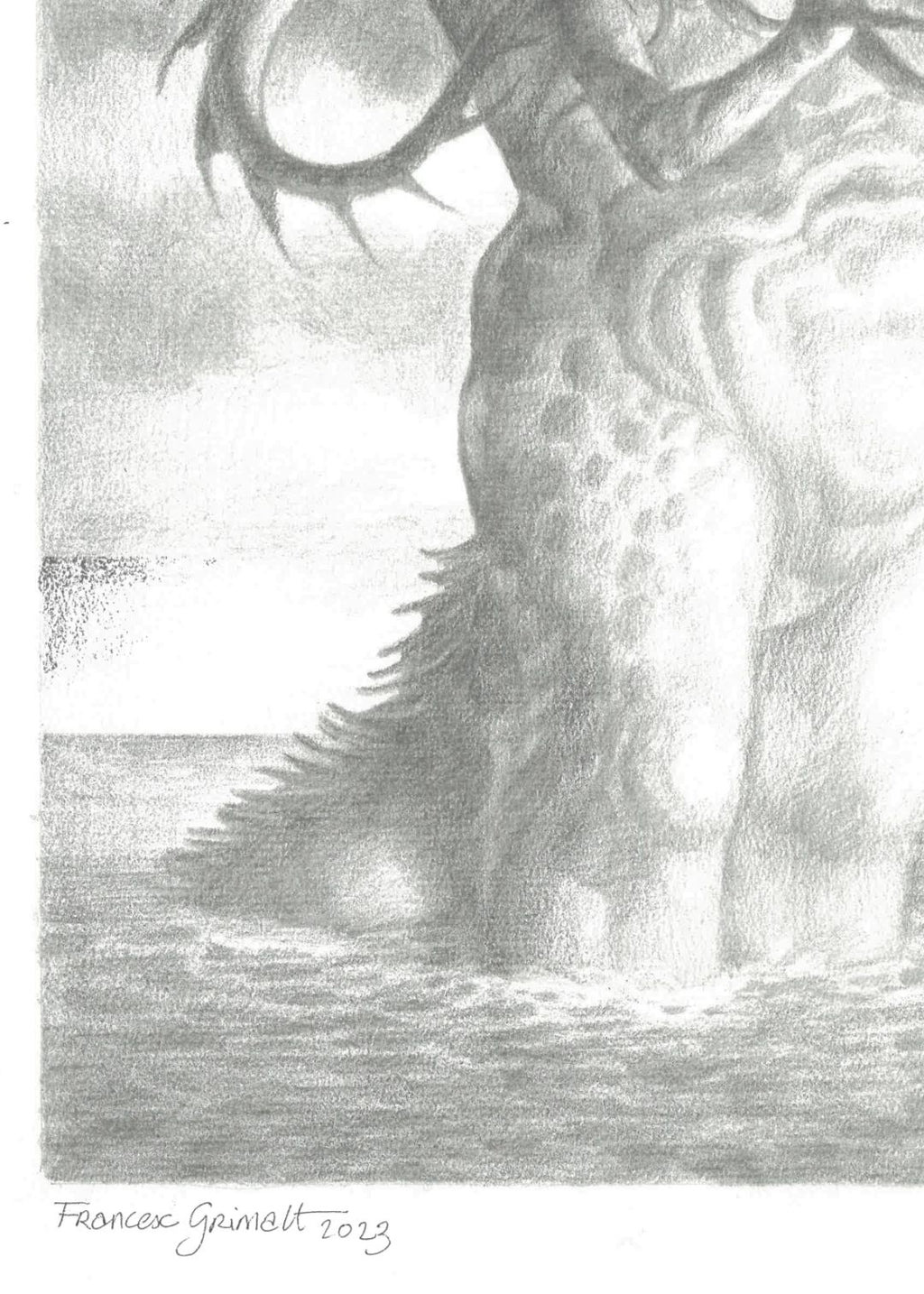 The Ritual Drawing El Ritual III — original drawing by Francesc Grimalt – Artimia