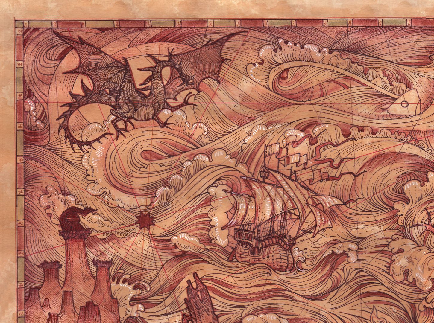El Ritual V — dibujo original