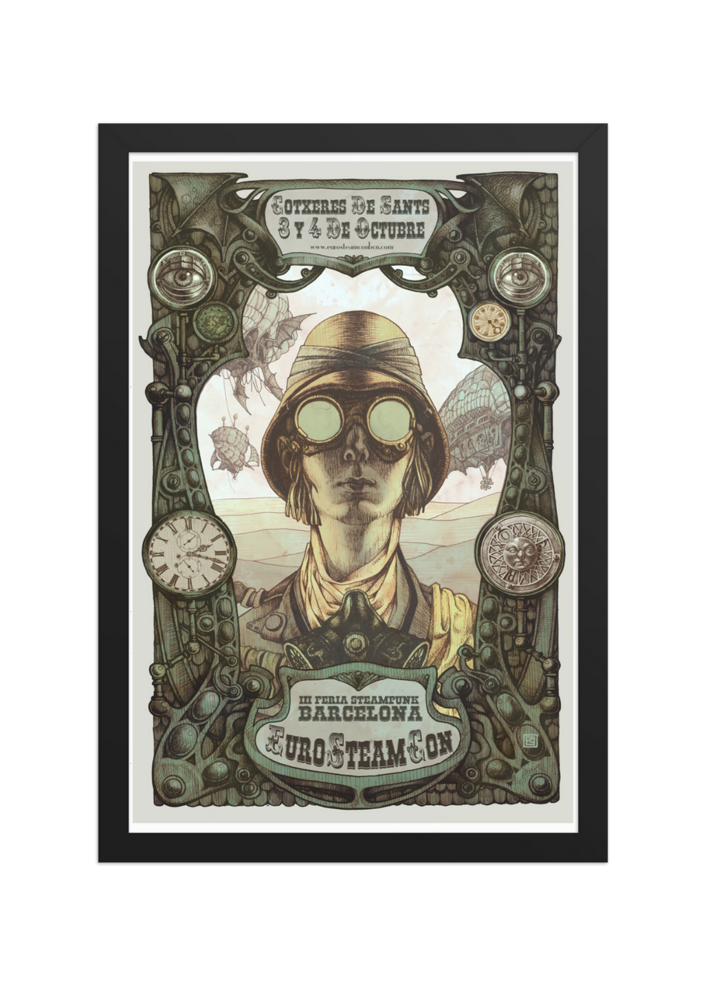 EUROSTEAMCON 2015 — Póster Enmarcado