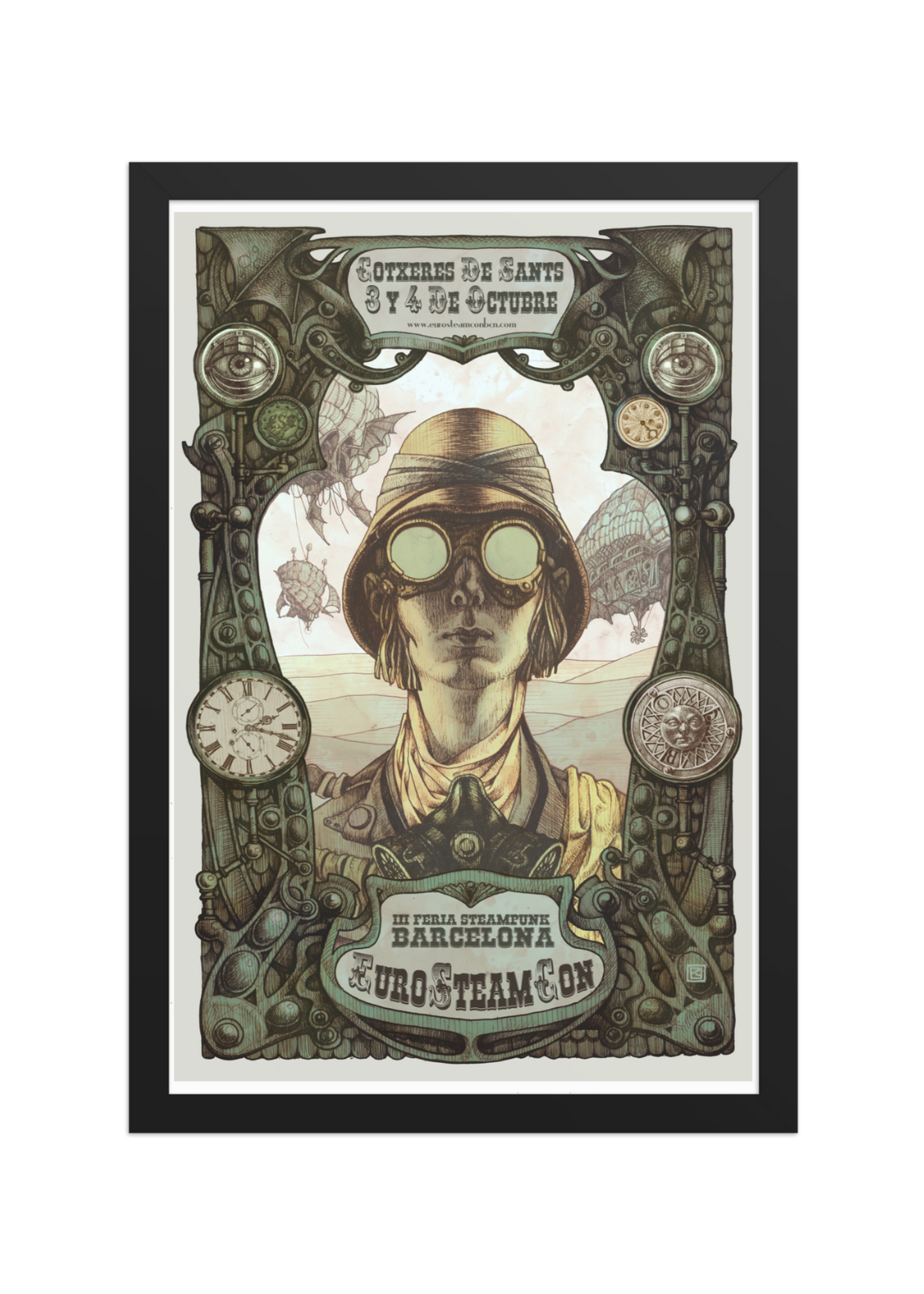 EUROSTEAMCON 2015 — Póster Enmarcado