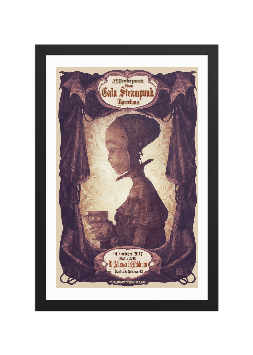 EUROSTEAMCON 2017 — Póster Enmarcado
