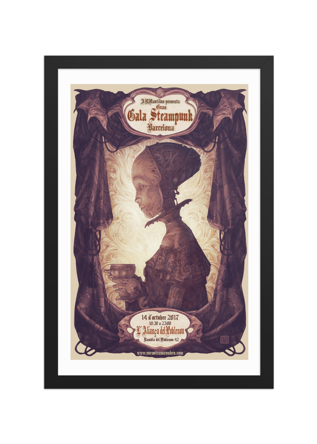 EUROSTEAMCON 2017 — Póster Enmarcado