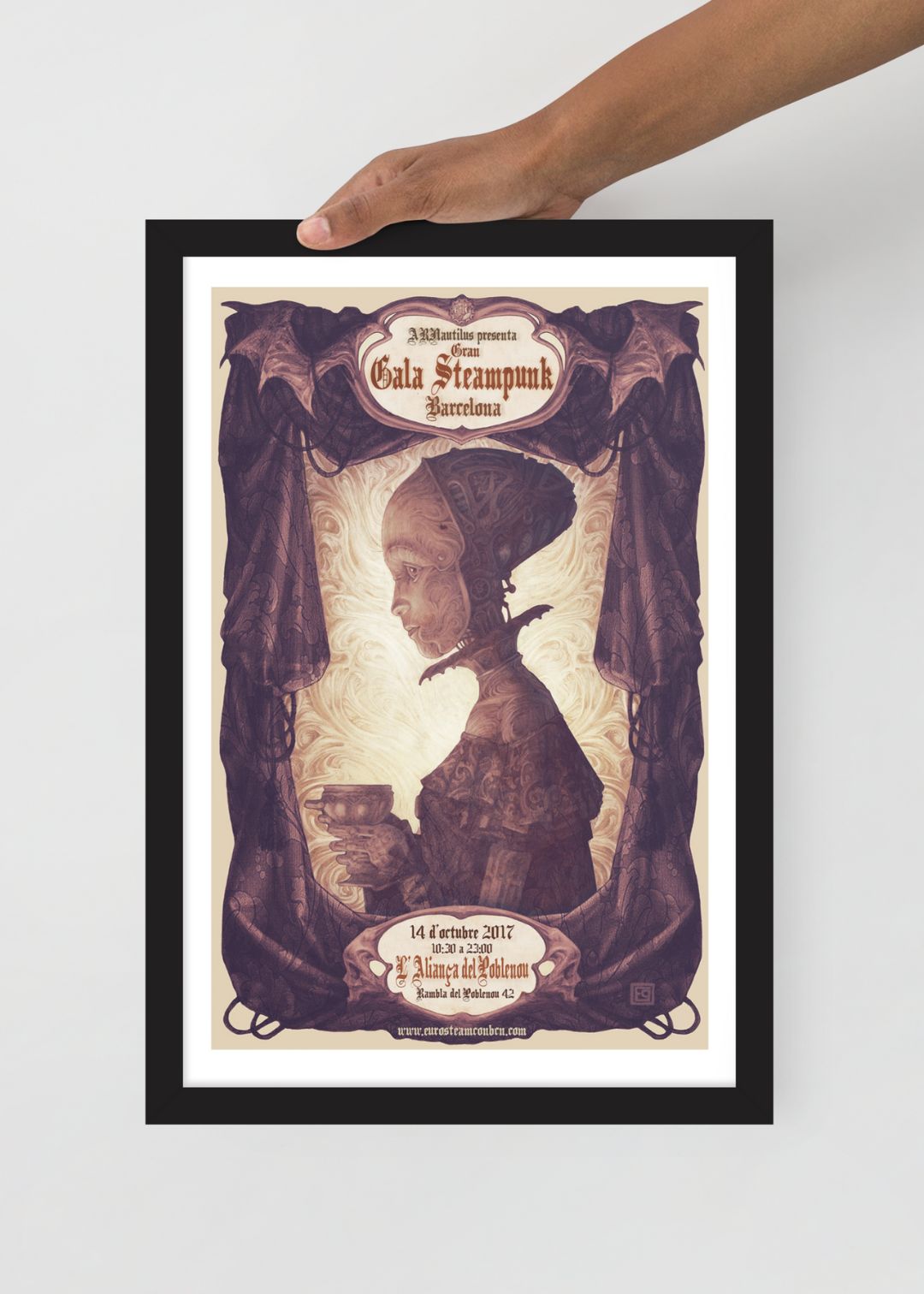 EUROSTEAMCON 2017 — Póster Enmarcado