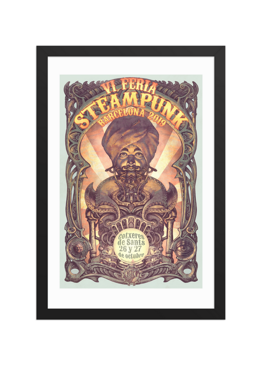 EUROSTEAMCON 2019 — Póster Enmarcado