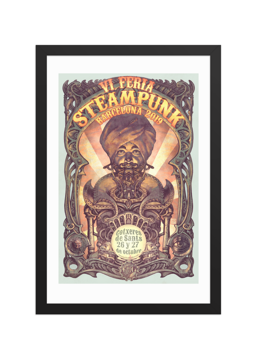 EUROSTEAMCON 2019 — Framed poster