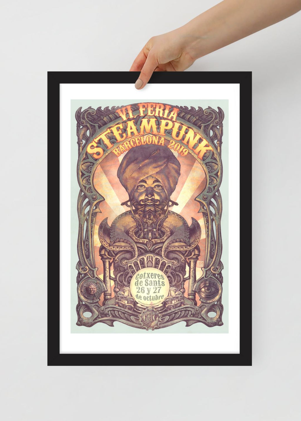 EUROSTEAMCON 2019 — Póster Enmarcado
