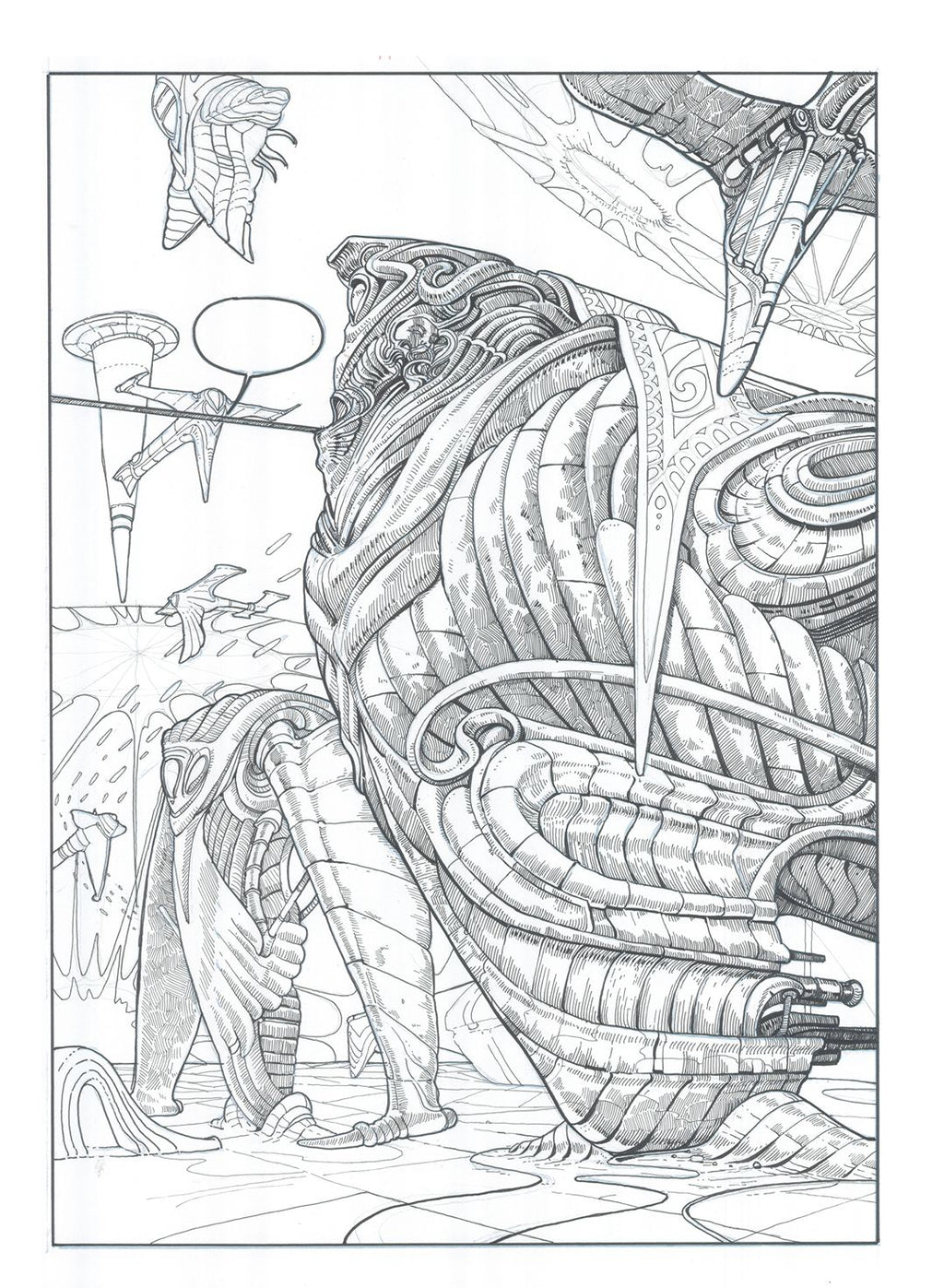Fantasmas de Zalsunda, páginas LXXIV-LXXV — dibujos originales