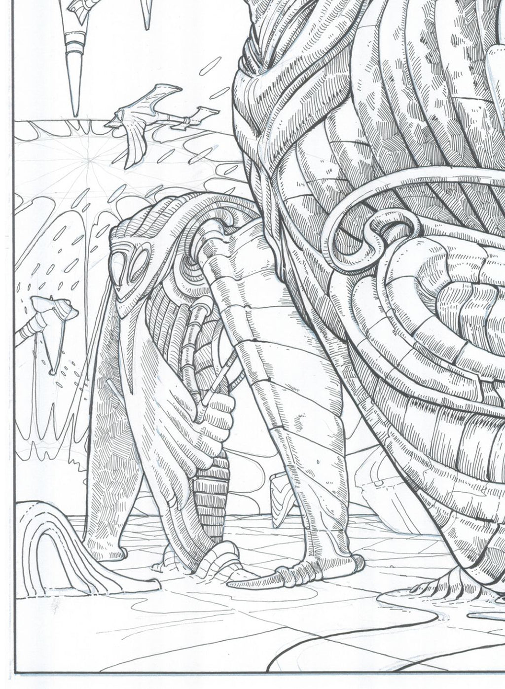 Fantasmas de Zalsunda, páginas LXXIV-LXXV — dibujos originales
