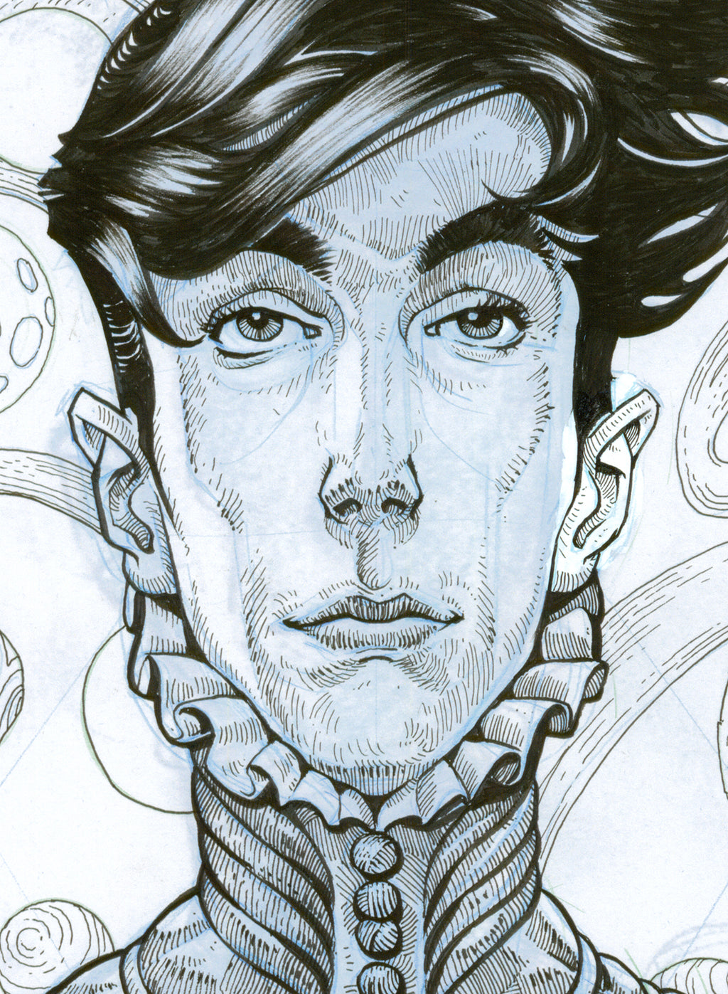 Fantasmas de Zalsunda, cover — original drawing