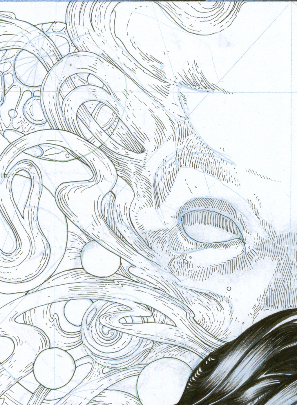Fantasmas de Zalsunda, cover — original drawing