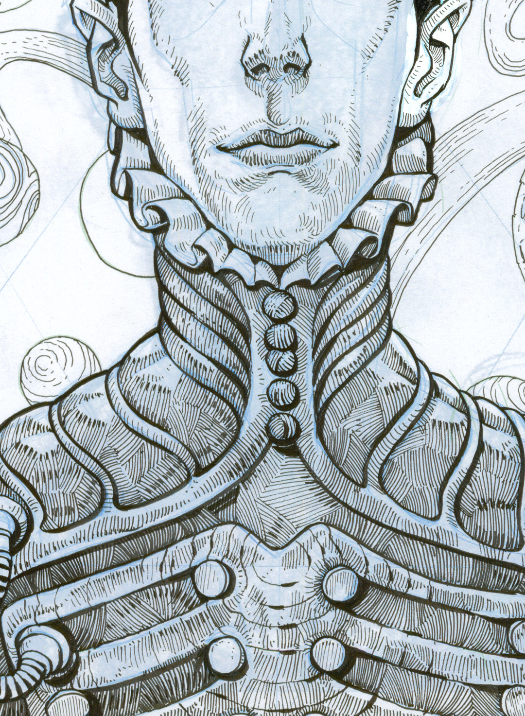 Fantasmas de Zalsunda, cover — original drawing