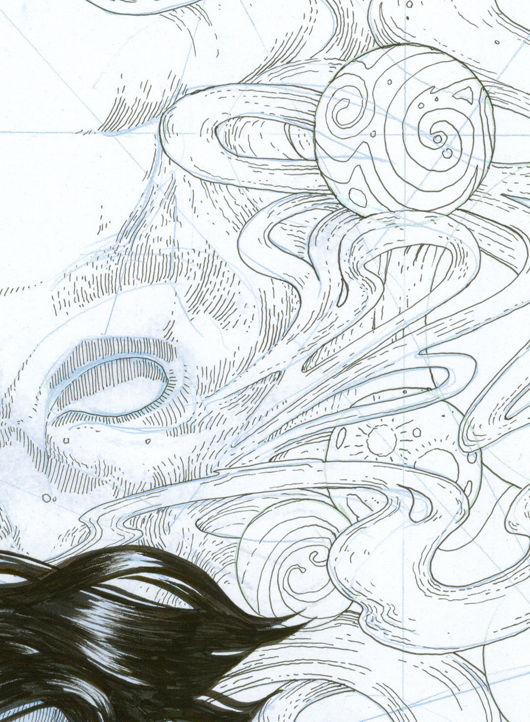 Fantasmas de Zalsunda, cover — original drawing