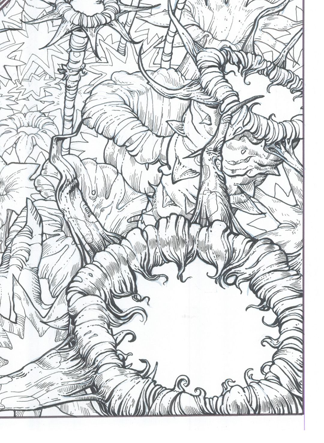 Fantasmas de Zalsunda, pages XLIV-XLV — original drawings