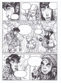 Fantasmas de Zalsunda, page VIII — original drawing