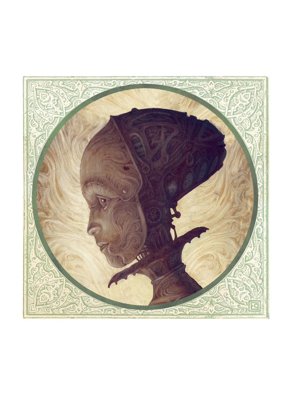 Lady Automaton — Póster Enmarcado